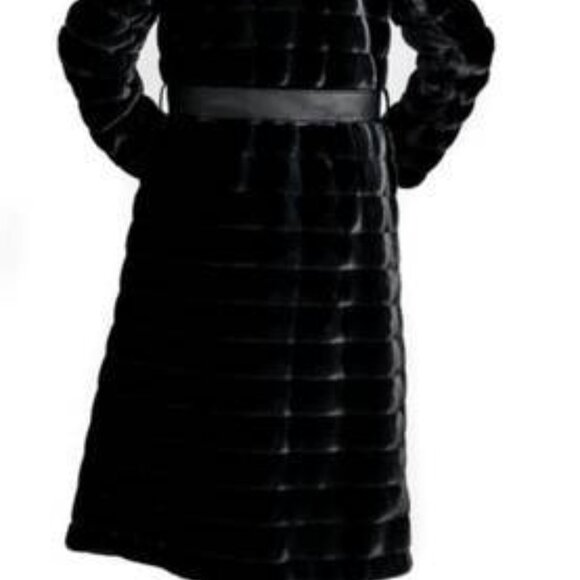 Nuage Luxuries Maxi Faux Fur Coat with Hood - Picture 6 of 6